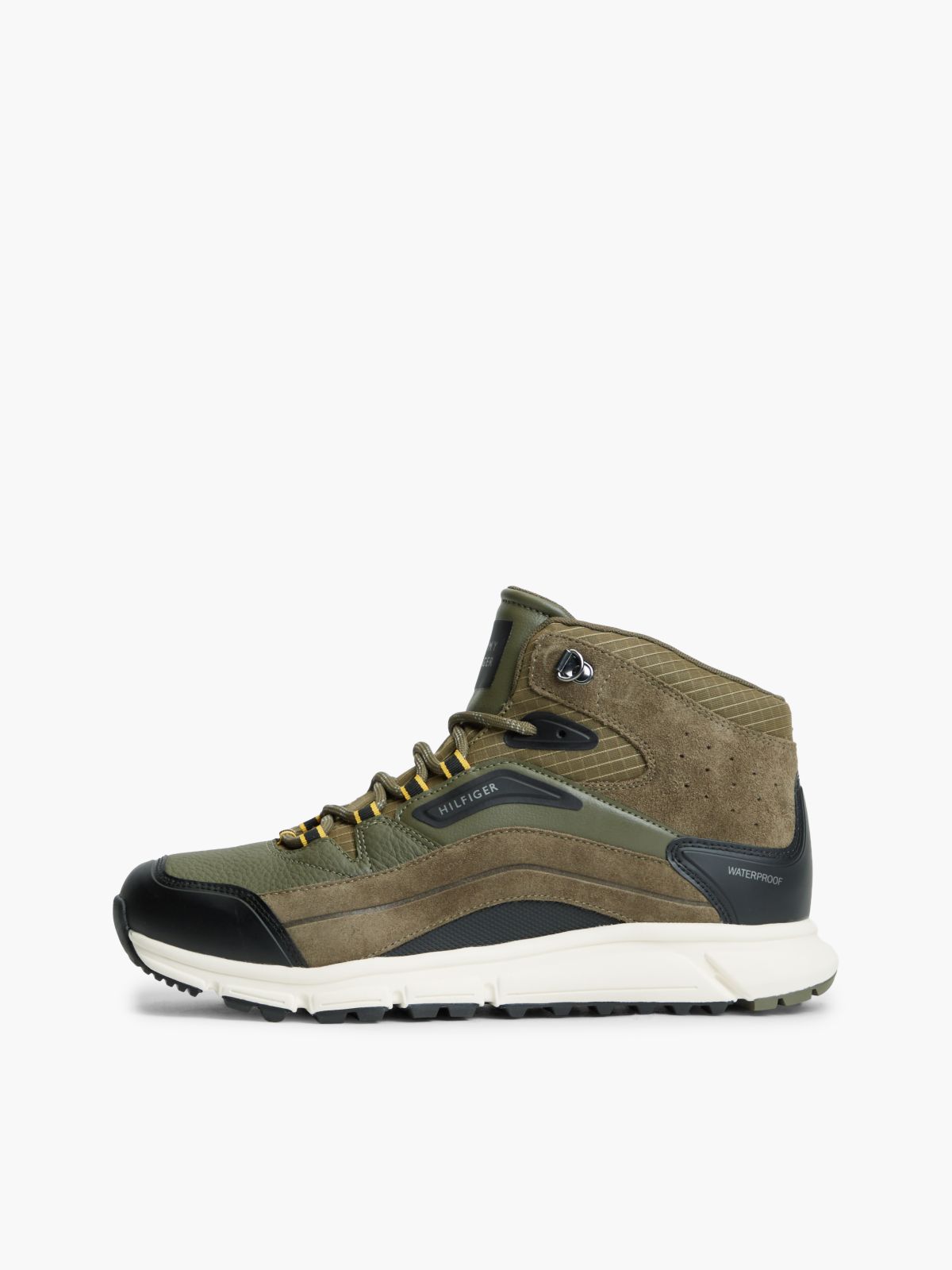 Suede Sneaker Boot — Platinum Olive