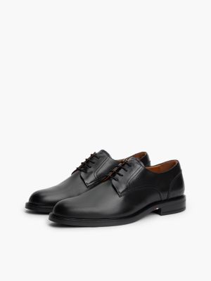 Мужские туфли Tommy Hilfiger Leather Derby, цвет: Чёрный — фото 2
