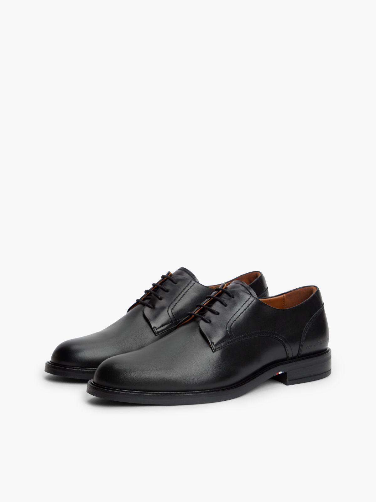 Leather Derby Shoe — Black