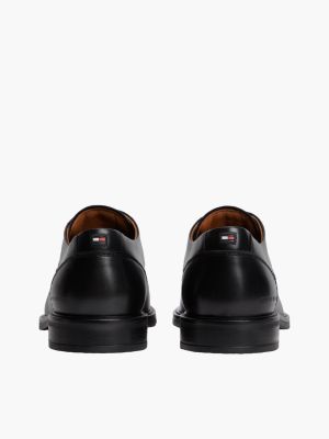 Мужские туфли Tommy Hilfiger Leather Derby, цвет: Чёрный — фото 4