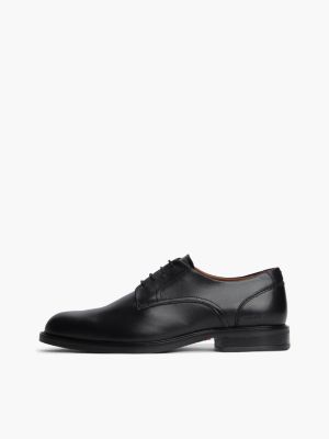 Мужские туфли Tommy Hilfiger Leather Derby, цвет: Чёрный — фото 7