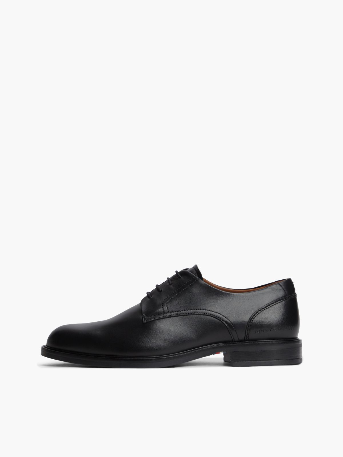 Leather Derby Shoe — Black