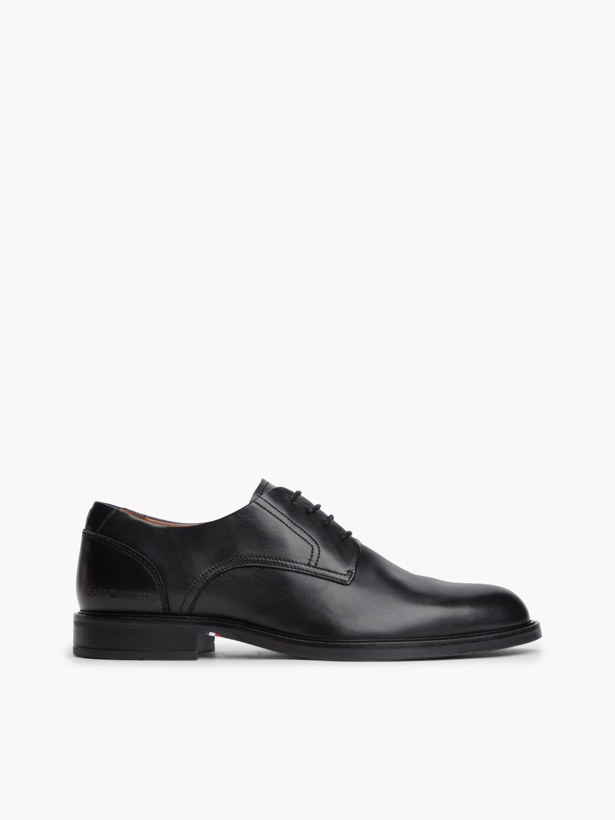 Leather Derby Shoe — Black
