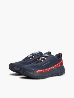 Waterproof Mixed-Media Tech Sneaker — Red White & Blue 2