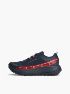 Waterproof Mixed-Media Tech Sneaker — Red White & Blue 7