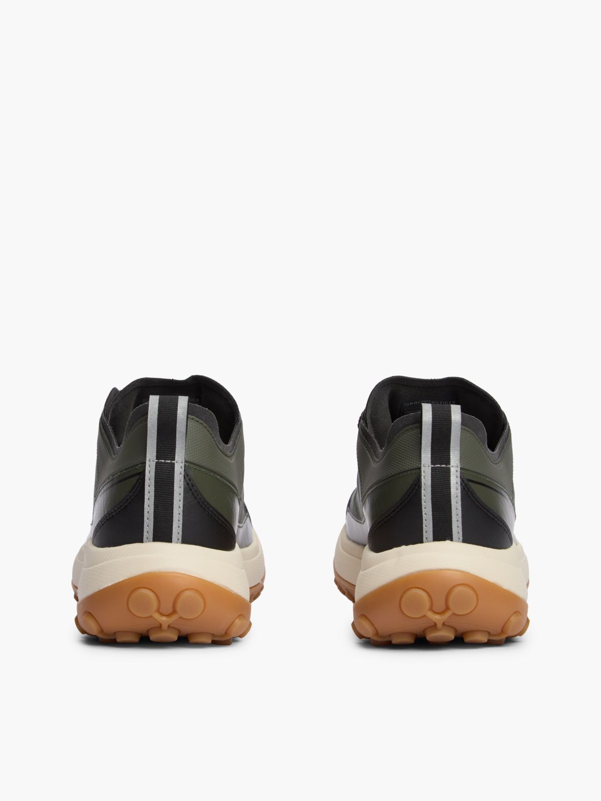 Waterproof Mixed-Media Tech Sneaker — Pewter Green