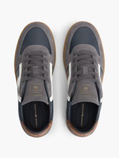 Tribeca Leather & Suede Skater Sneaker — Navy Blue 3