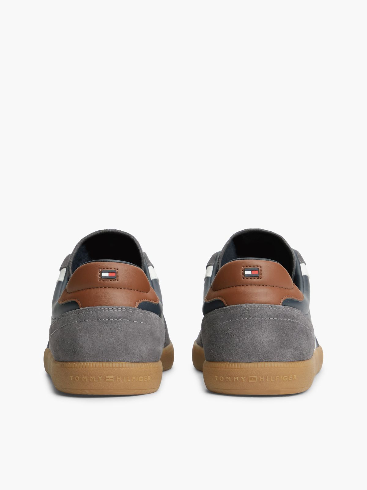 Tribeca Leather & Suede Skater Sneaker — Navy Blue