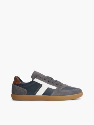 Tribeca Leather & Suede Skater Sneaker, Navy Blue