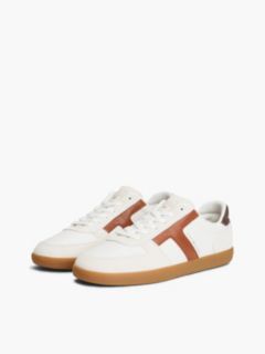 Tribeca Leather & Suede Skater Sneaker — Ecru 2