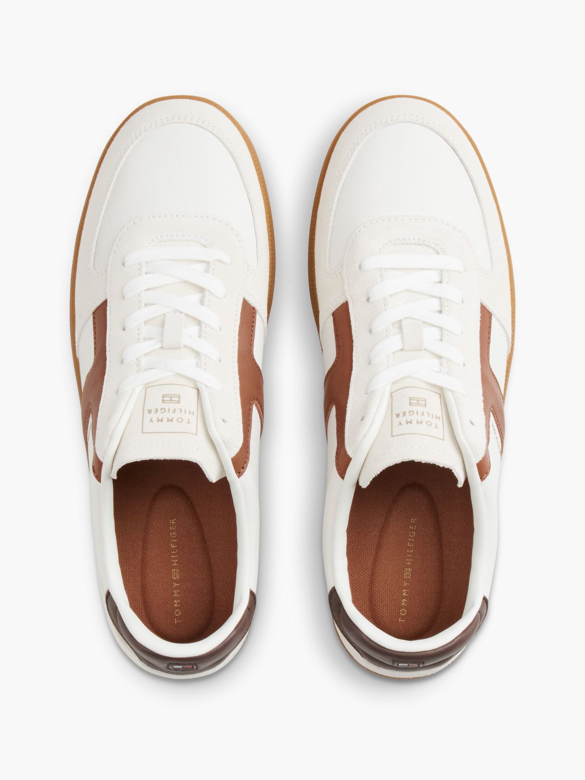 Tribeca Leather & Suede Skater Sneaker — Ecru