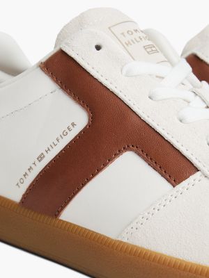 Мужские кроссовки Tommy Hilfiger Tribeca Leather & Suede Skater, цвет: Экрю — фото 6