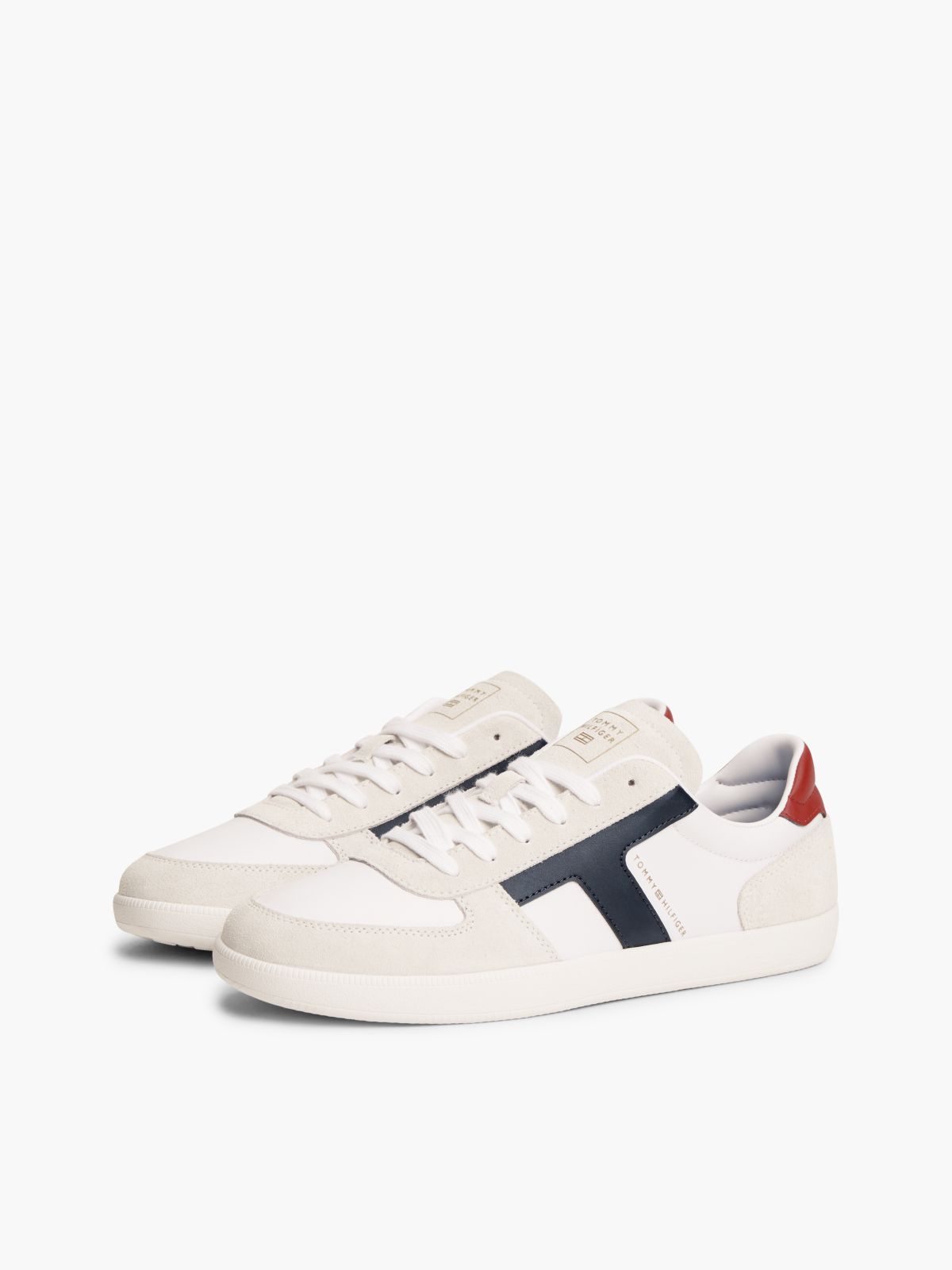 Tribeca Leather & Suede Skater Sneaker — White