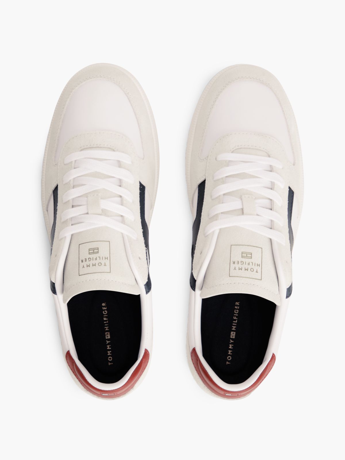 Tribeca Leather & Suede Skater Sneaker — White