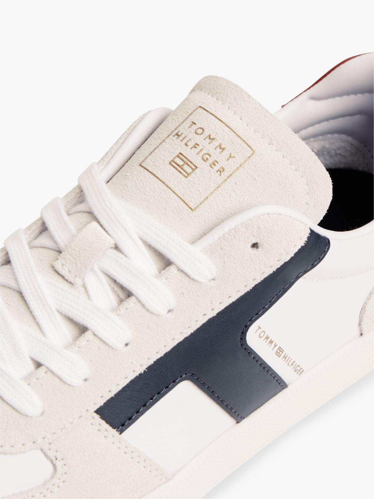 Tribeca Leather & Suede Skater Sneaker — White