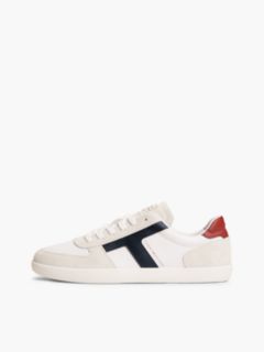 Tribeca Leather & Suede Skater Sneaker — White 7