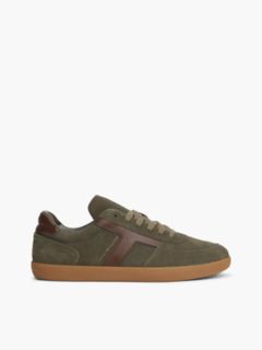 Tribeca Suede Skater Sneaker — Platinum Olive 1
