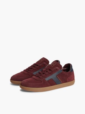 Мужские кроссовки Tommy Hilfiger Tribeca Suede Skater, цвет: Тёмно-бордовый — фото 2