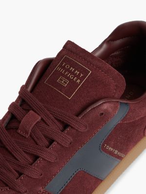 Мужские кроссовки Tommy Hilfiger Tribeca Suede Skater, цвет: Тёмно-бордовый — фото 6