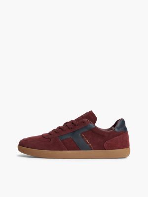 Мужские кроссовки Tommy Hilfiger Tribeca Suede Skater, цвет: Тёмно-бордовый — фото 7