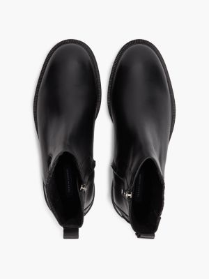 Мужские ботинки Tommy Hilfiger Leather Chelsea Boot, цвет: Чёрный — фото 3