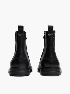 Мужские ботинки Tommy Hilfiger Leather Chelsea Boot, цвет: Чёрный — фото 4