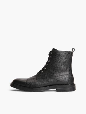 Мужские ботинки Tommy Hilfiger Pebbled Leather Lace-Up Boot, цвет: Чёрный — фото 7