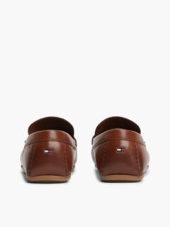 Flag Hardware Leather Driving Loafer — Winter Cognac 4