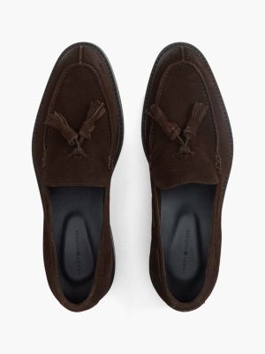 Мужские туфли Tommy Hilfiger Suede Tassel Loafer, цвет: Шоколадный — фото 3