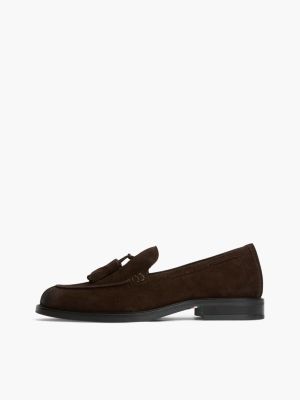 Мужские туфли Tommy Hilfiger Suede Tassel Loafer, цвет: Шоколадный — фото 7