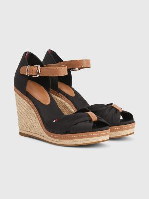 Tommy hilfiger deals peep toe wedge