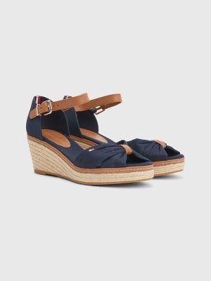 Tommy hilfiger shop wedges navy