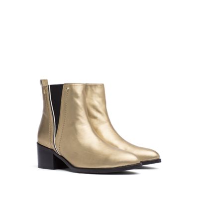 tommy hilfiger metallic chelsea boot