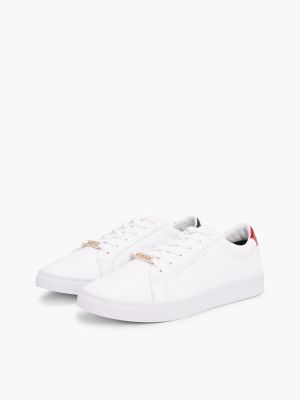 Женские кроссовки Tommy Hilfiger Solid Leather, цвет: Белый — фото 2