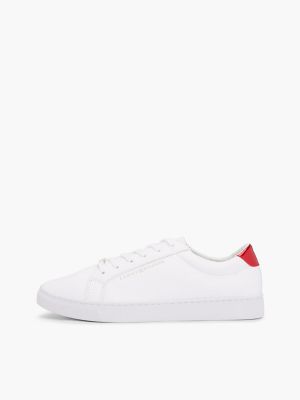 Женские кроссовки Tommy Hilfiger Solid Leather, цвет: Белый — фото 7