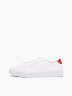 Solid Leather Sneaker — White 7