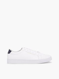 Solid Leather Sneaker — White 1