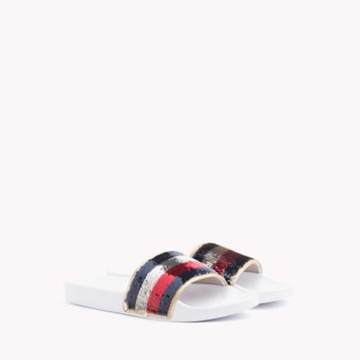 Reversible Sequin Pool Slide | Tommy 