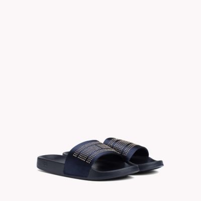tommy hilfiger pool slides women's