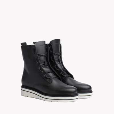 tommy hilfiger leda combat boots
