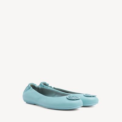 tommy hilfiger flexible leather ballerina shoes