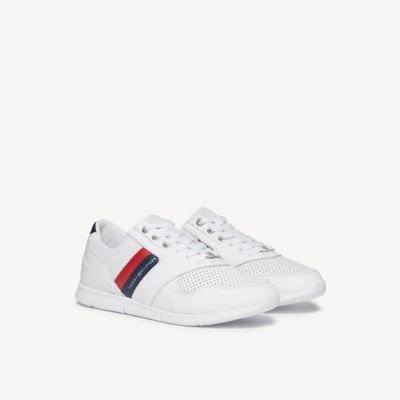 tommy leather sneakers
