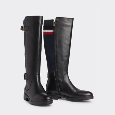 black boots tommy hilfiger