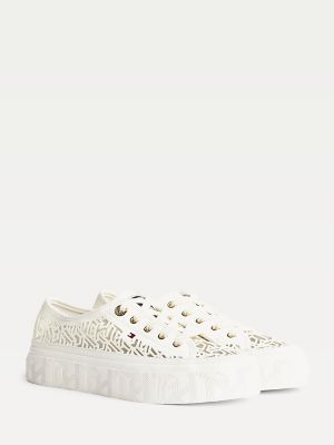 tommy hilfiger platform trainers womens