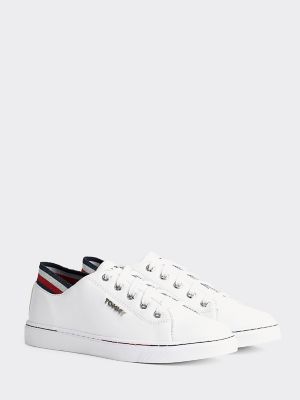 tommy hilfiger women's leather sneakers