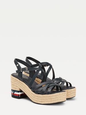 tommy hilfiger white wedge sandals