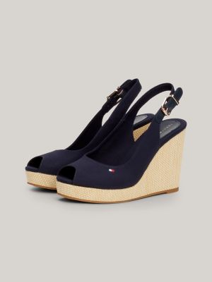 Tommy hilfiger high clearance wedge heel slingback sandals