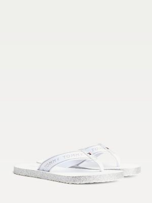 tommy hilfiger silver sandals