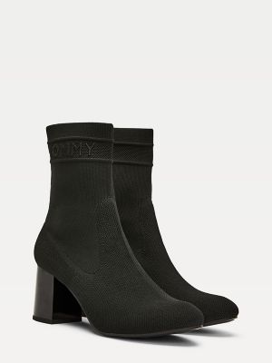 tommy hilfiger block heel boots