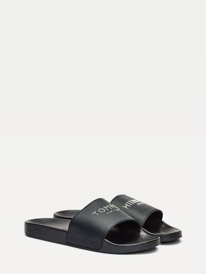 tommy hilfiger splash sliders white